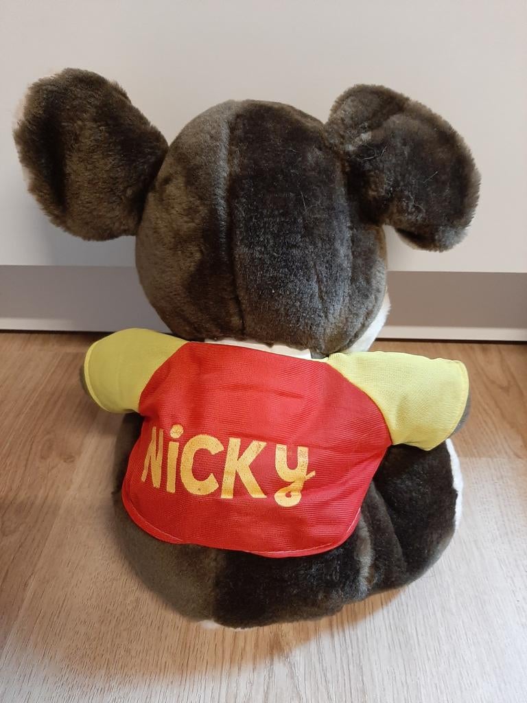 Nicky toy muis knuffel met shirt 34 cm, Ophalen of Verzenden, Overige typen