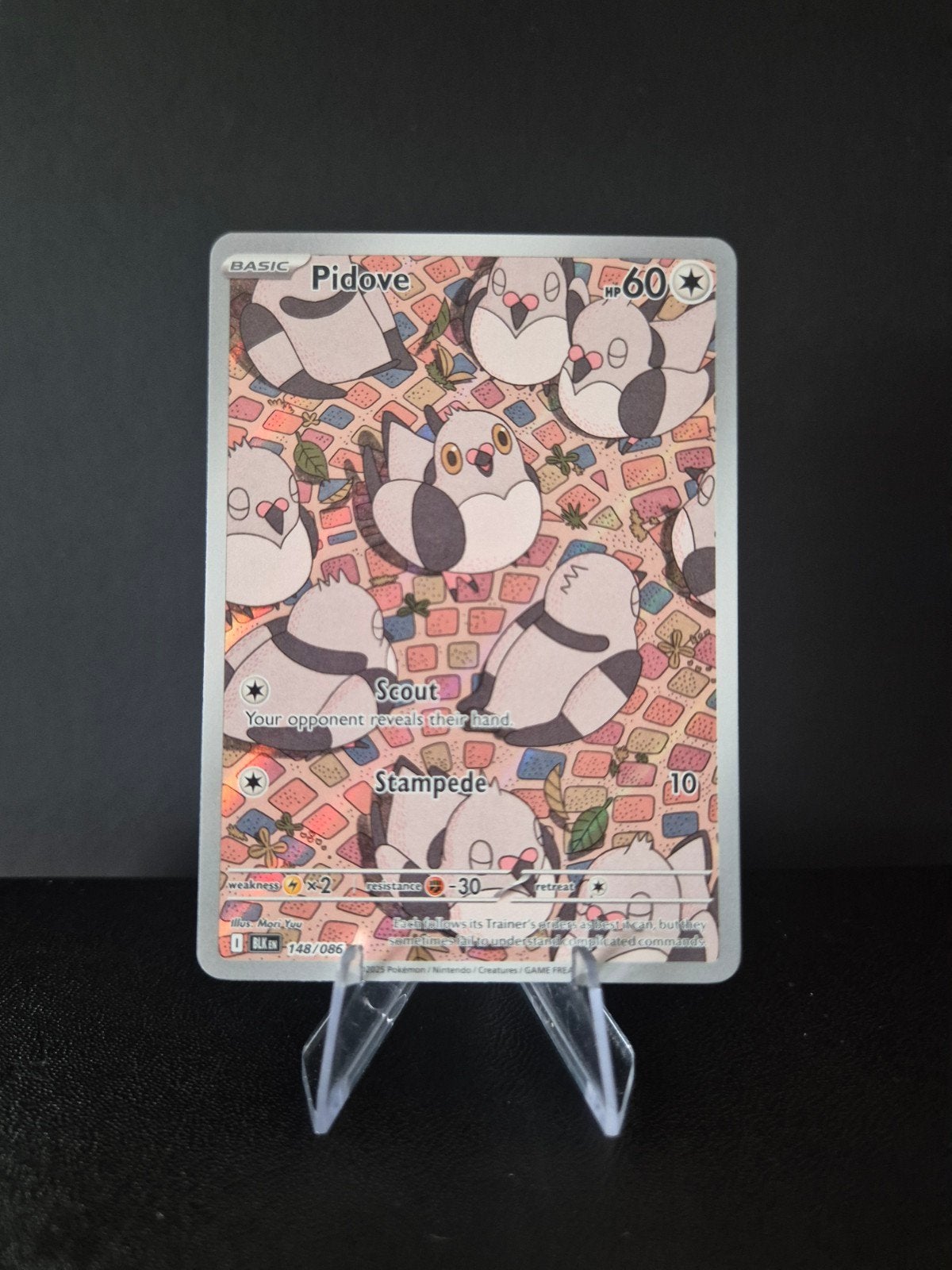 Pidove 148/086 - Pokémon Kaart black bolt, Ophalen, Zo goed als nieuw, Losse kaart, Foil