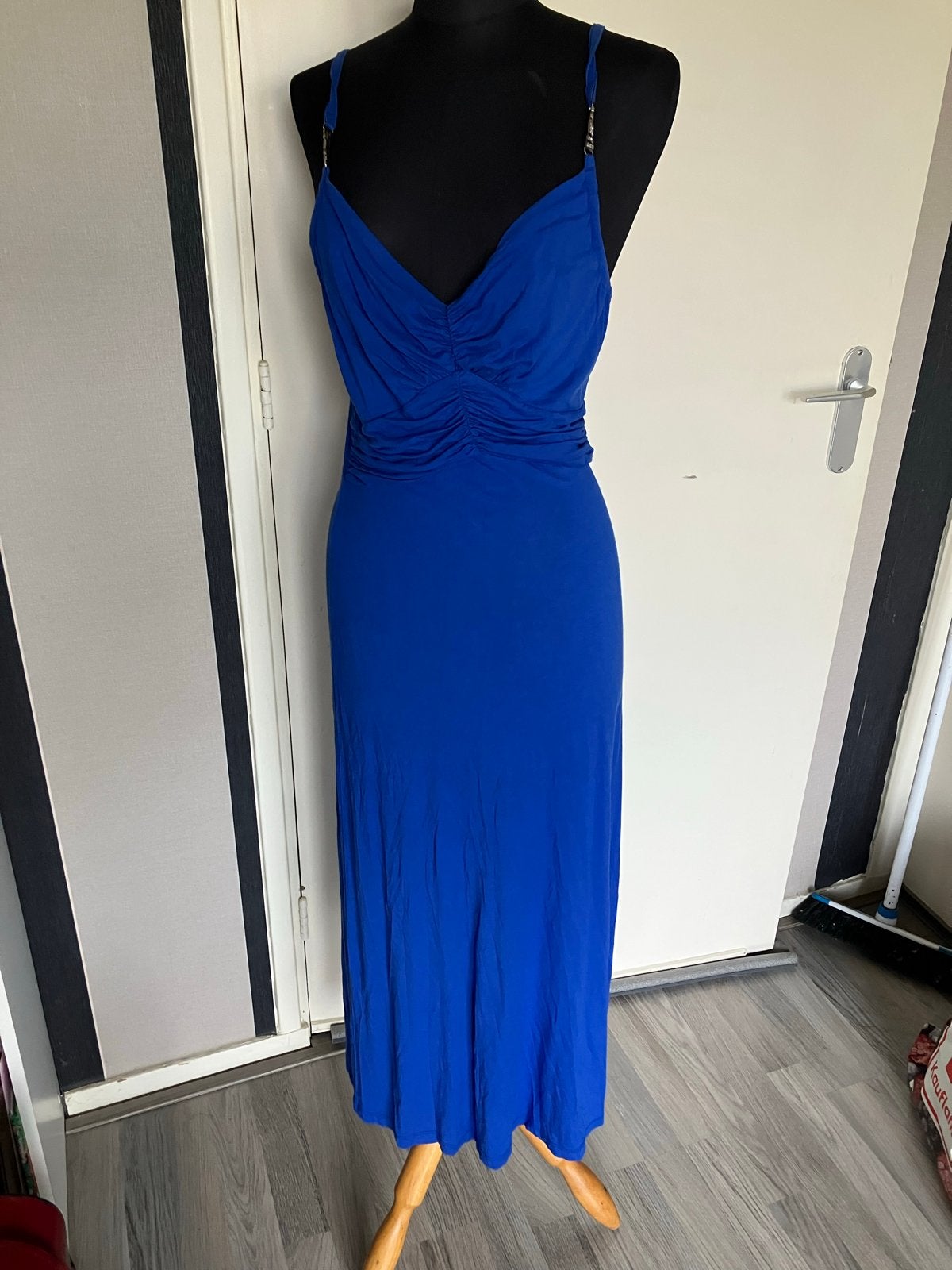 Madeleine Jurk Maat S - Elegante Blauwe Maxi Jurk, Kleding | Dames, Blauw, Ophalen of Verzenden, Maat 36 (S), Gedragen
