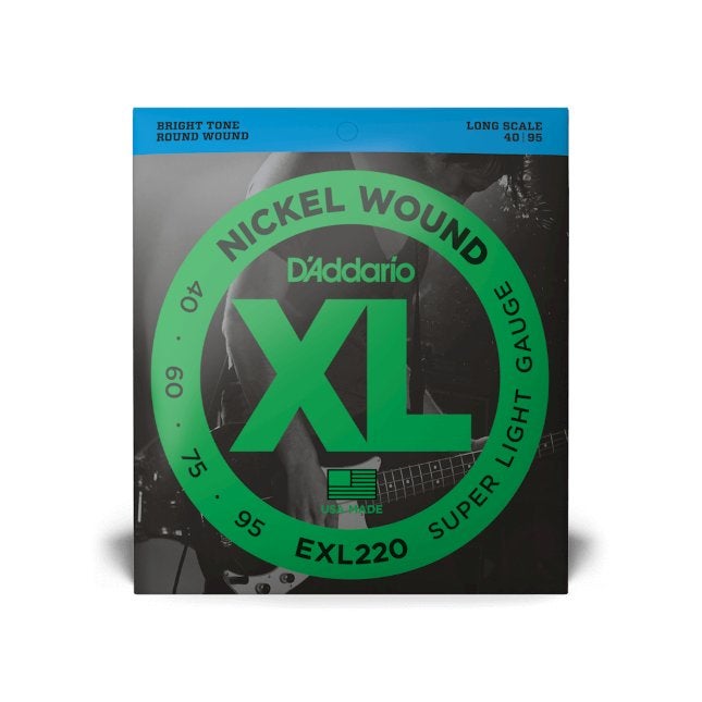 D'Addario EXL220 Super Light basgitaar snarenset, ., Nieuw, ., .