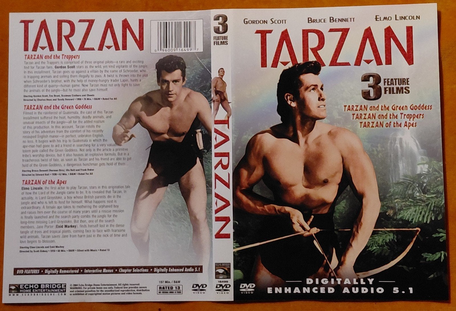 Tarzan 3 Feature Films (Amerikaanse Import DVD), Ophalen of Verzenden, Gebruikt, Engels, Import