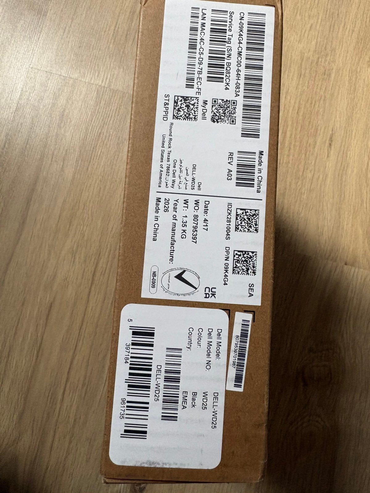 Dell Pro Dockingstation - WD25, Ophalen of Verzenden, Nieuw, Docking station, Laptop