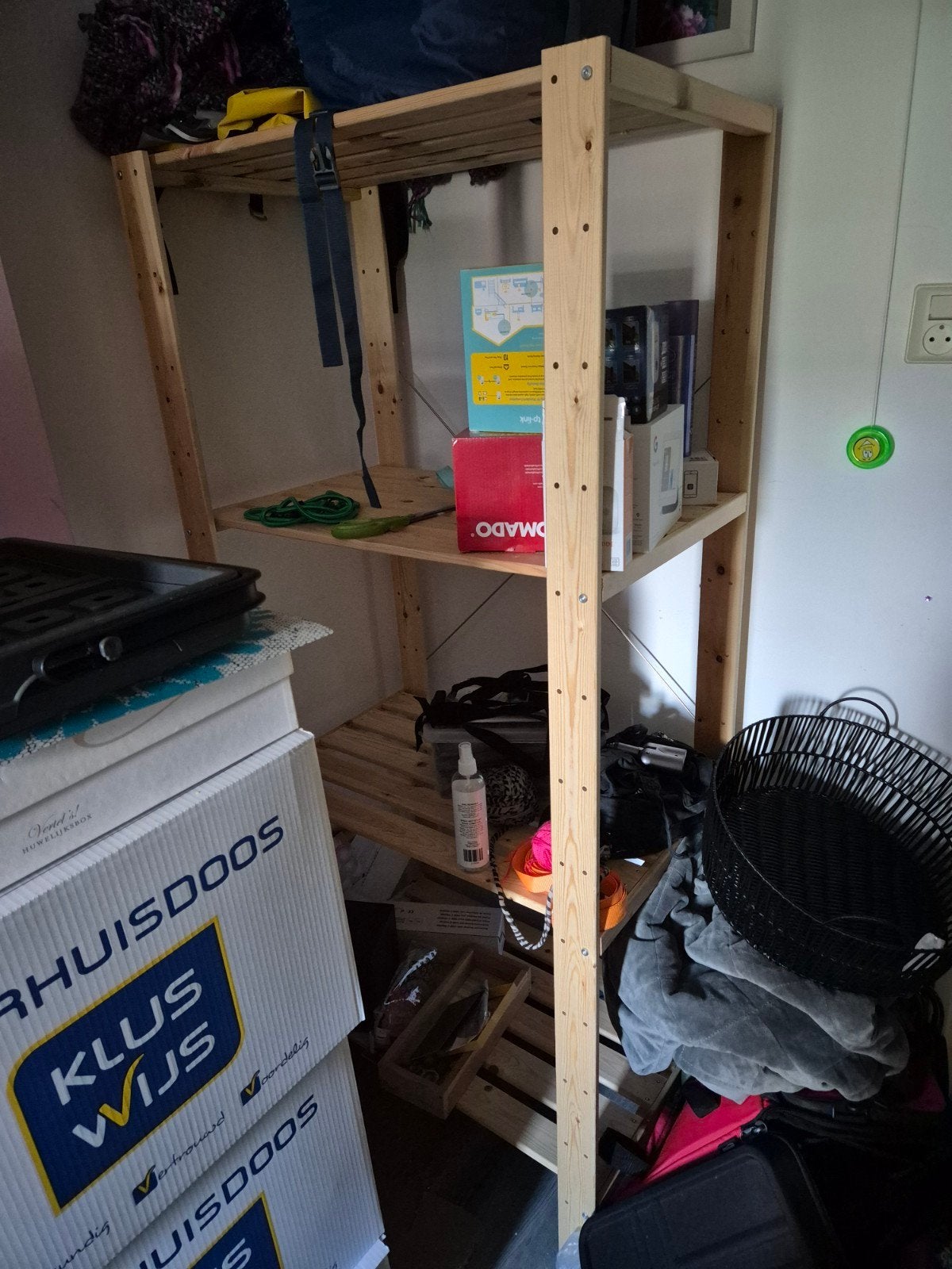Houten stellingkast met 4 planken, Huis en Inrichting, Ophalen