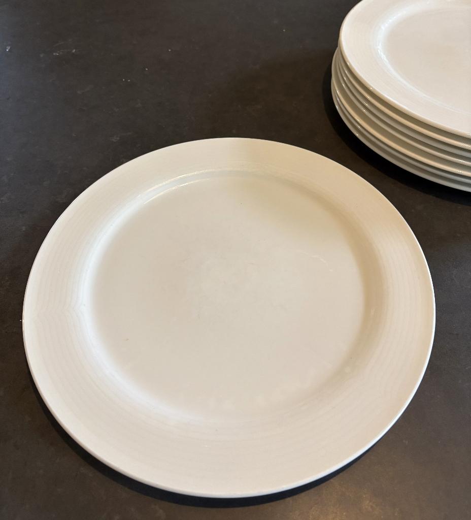 Villeroy&Boch 8 witte borden 31cm, Ophalen, Gebruikt, Bord(en), Overige stijlen