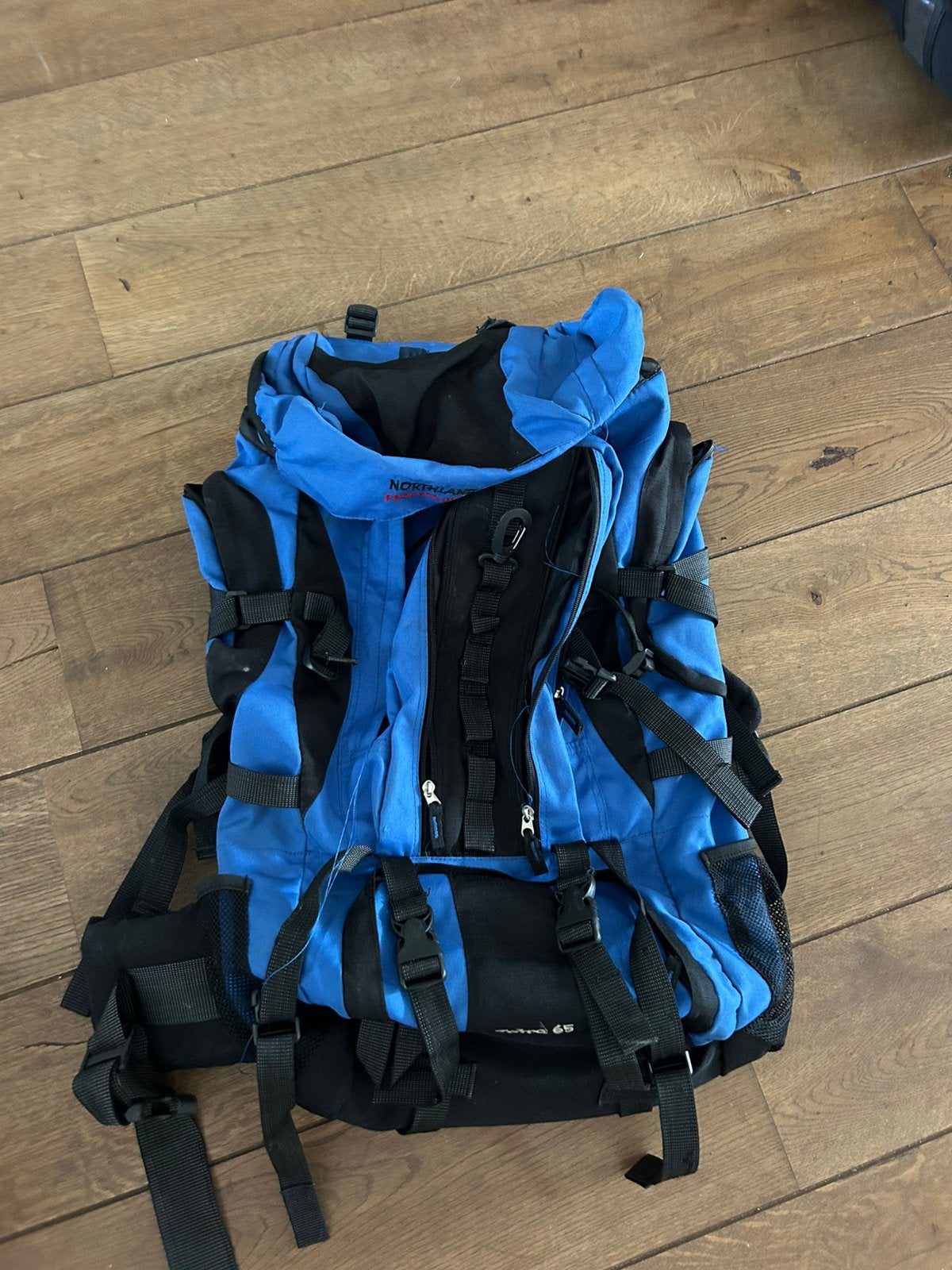 Backpack 65L Blauw - Northland Professional, Overige merken, 40 cm of meer, Ophalen of Verzenden, Zo goed als nieuw