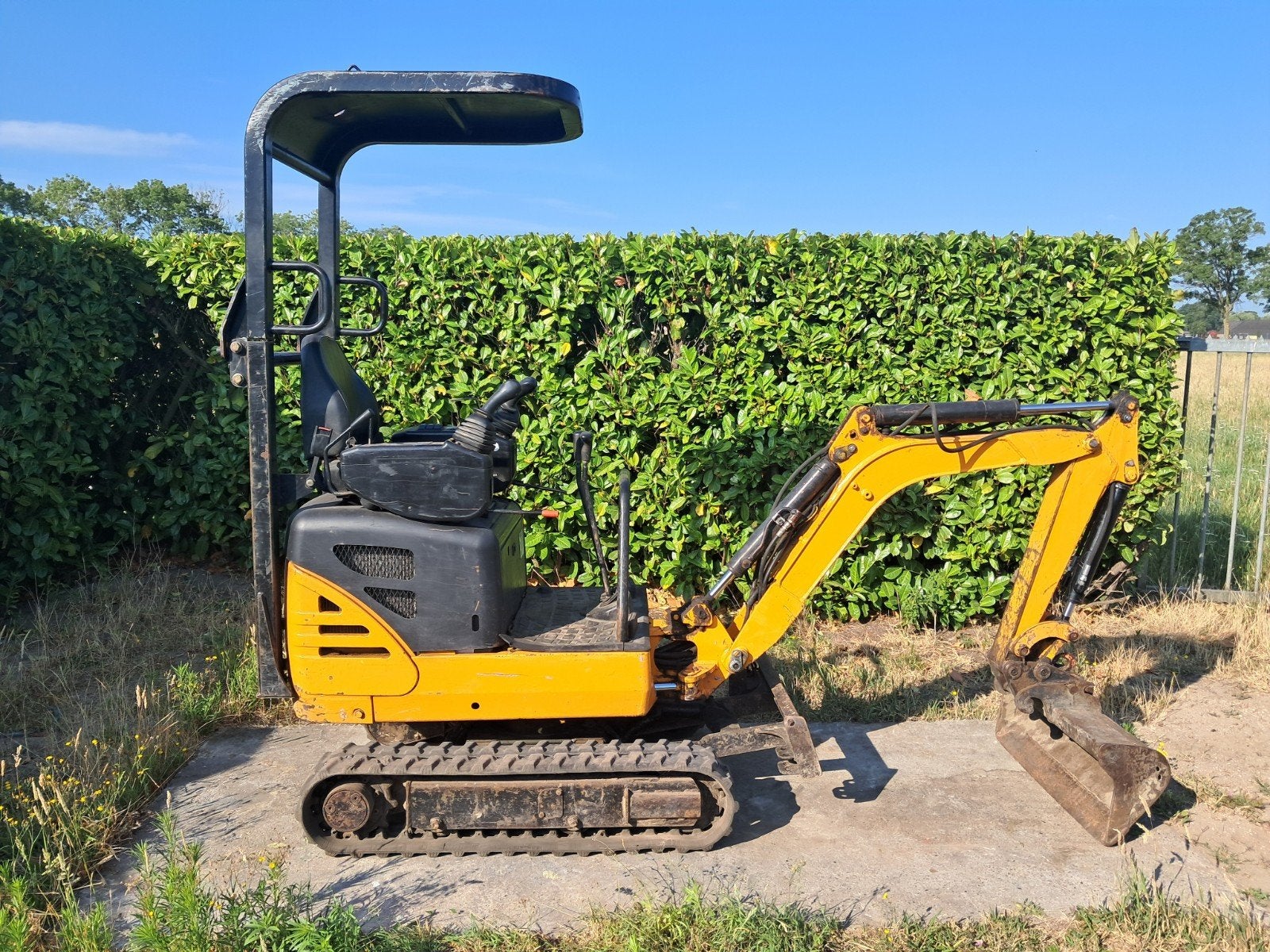 Minigraver Hanix H09D / Minikraan / Graafmachine, Ophalen, Gebruikt