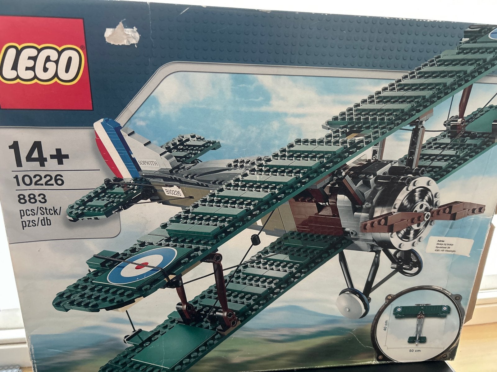 Lego Sopwith Camel 10226, Ophalen of Verzenden, Zo goed als nieuw