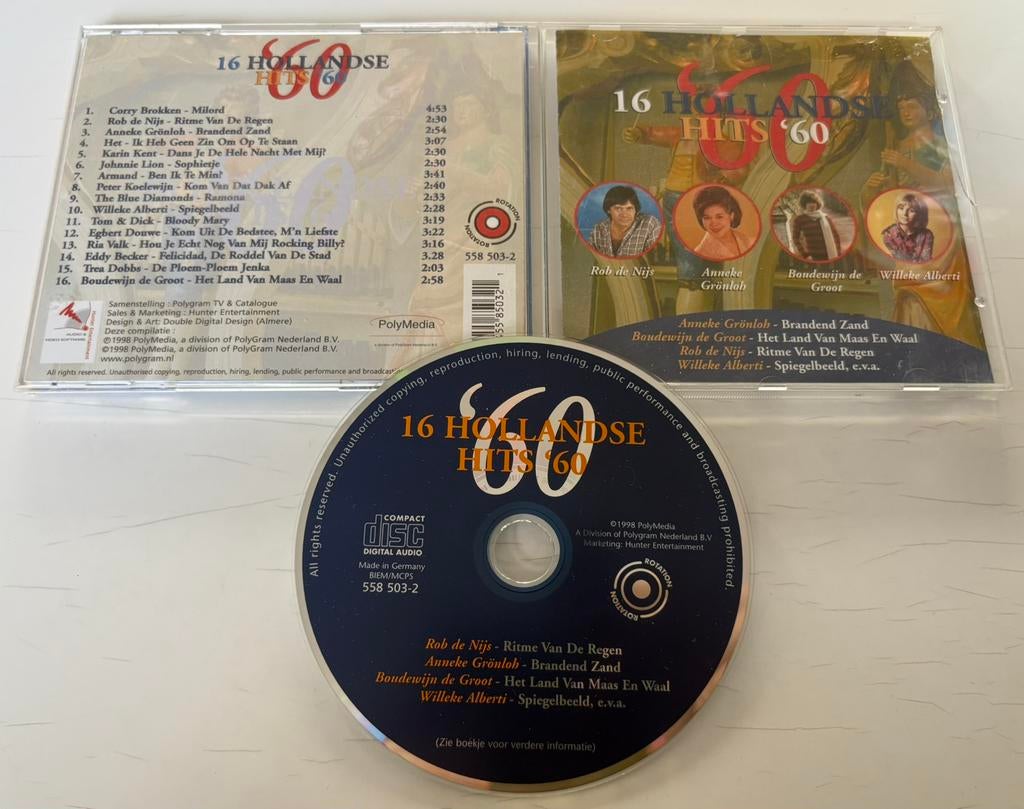 16 Hollandse hits ‘60, Ophalen of Verzenden, Gebruikt, Pop