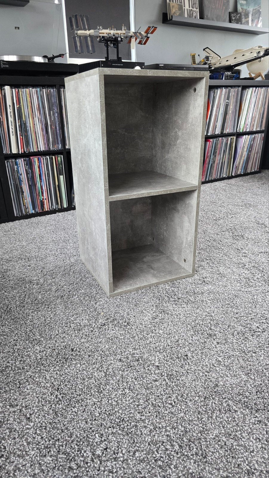 Beton look vinyl kastje, Ophalen of Verzenden, Hout, Cd's