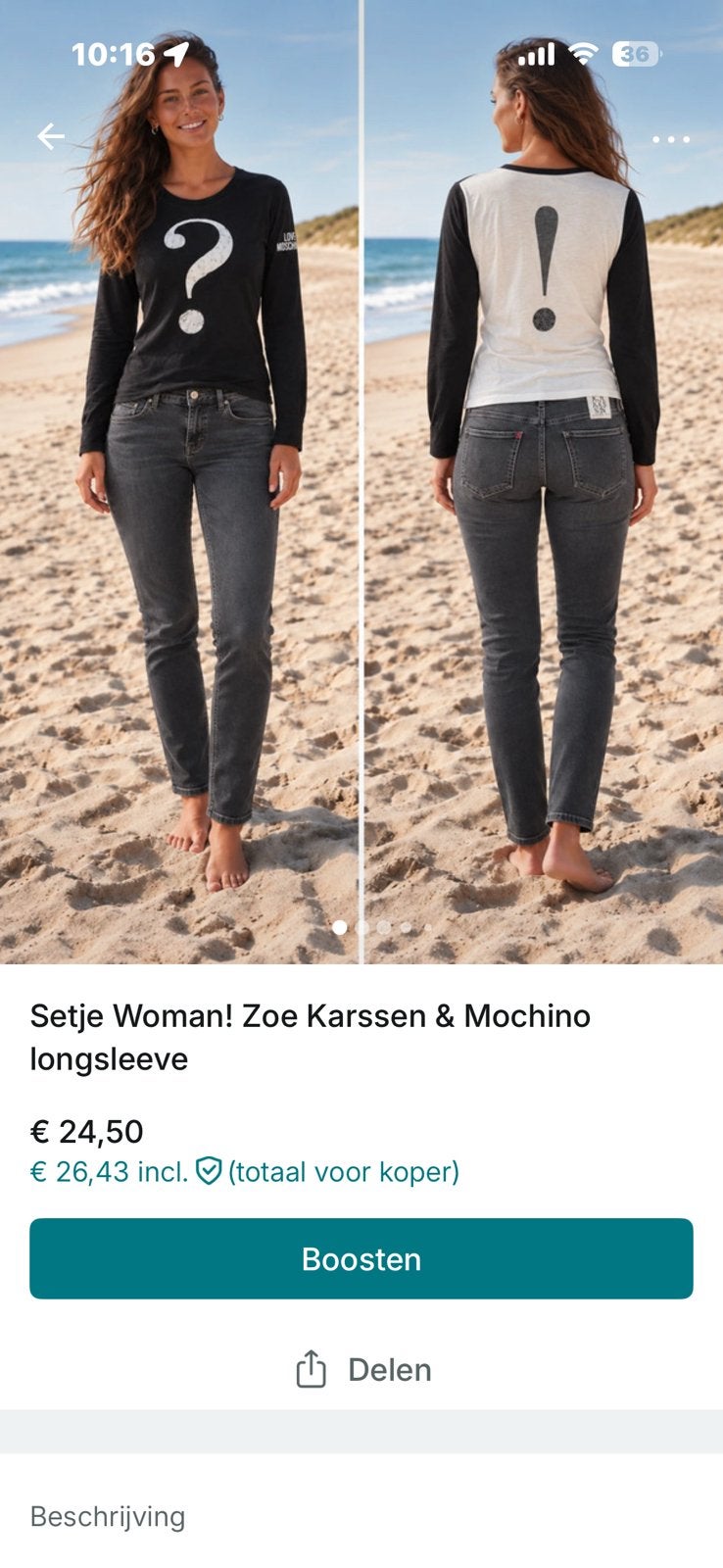 Setje voor dams, jeans en truitje, Ophalen of Verzenden, Zo goed als nieuw, Grijs, Lang