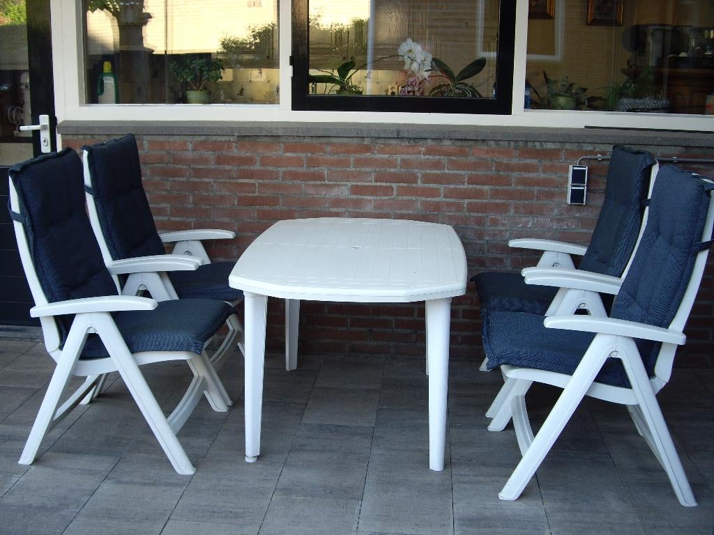 tuinmeubelen, Tuin en Terras, Ophalen, Zo goed als nieuw, Kunststof, Verstelbaar