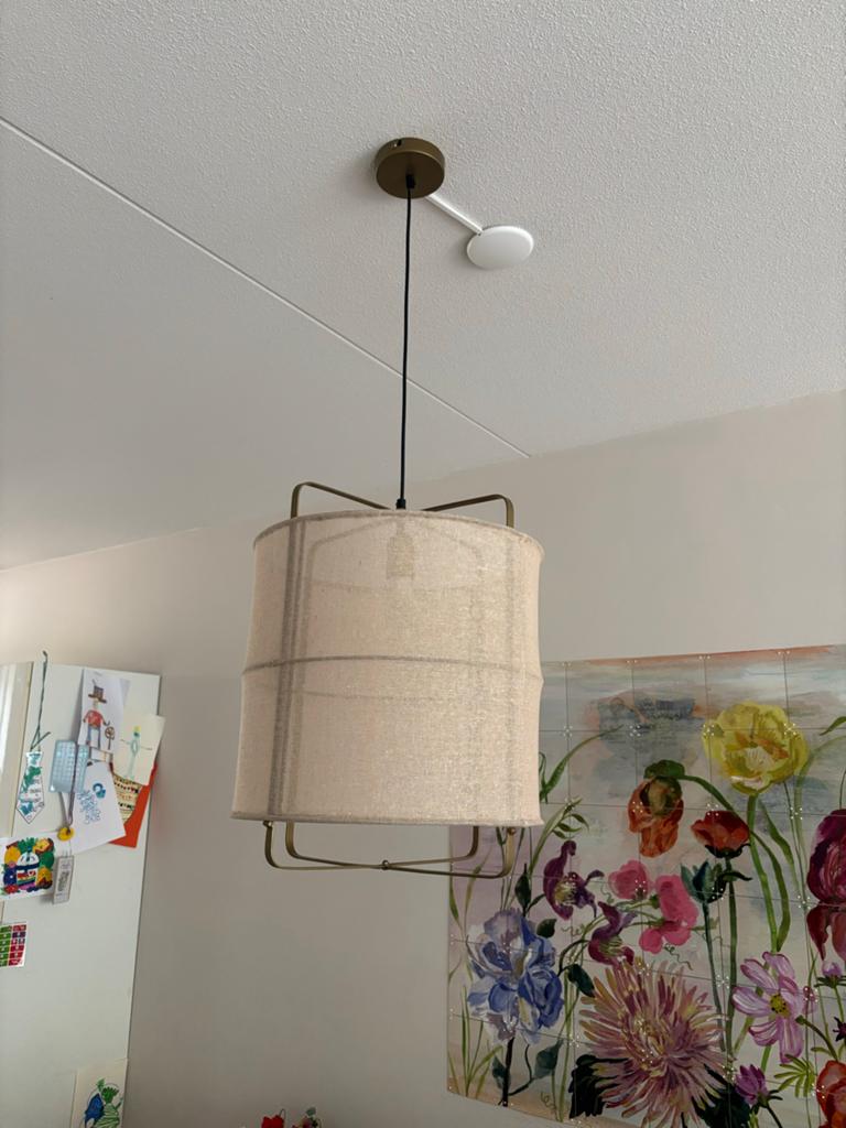 Japandi hanglamp, Ophalen of Verzenden, Zo goed als nieuw, Minder dan 50 cm