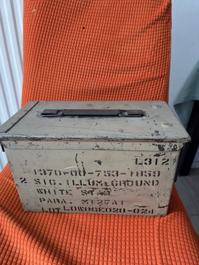 Army metal box doos  Munitiekist metaal, Ophalen of Verzenden, Landmacht, Amerika