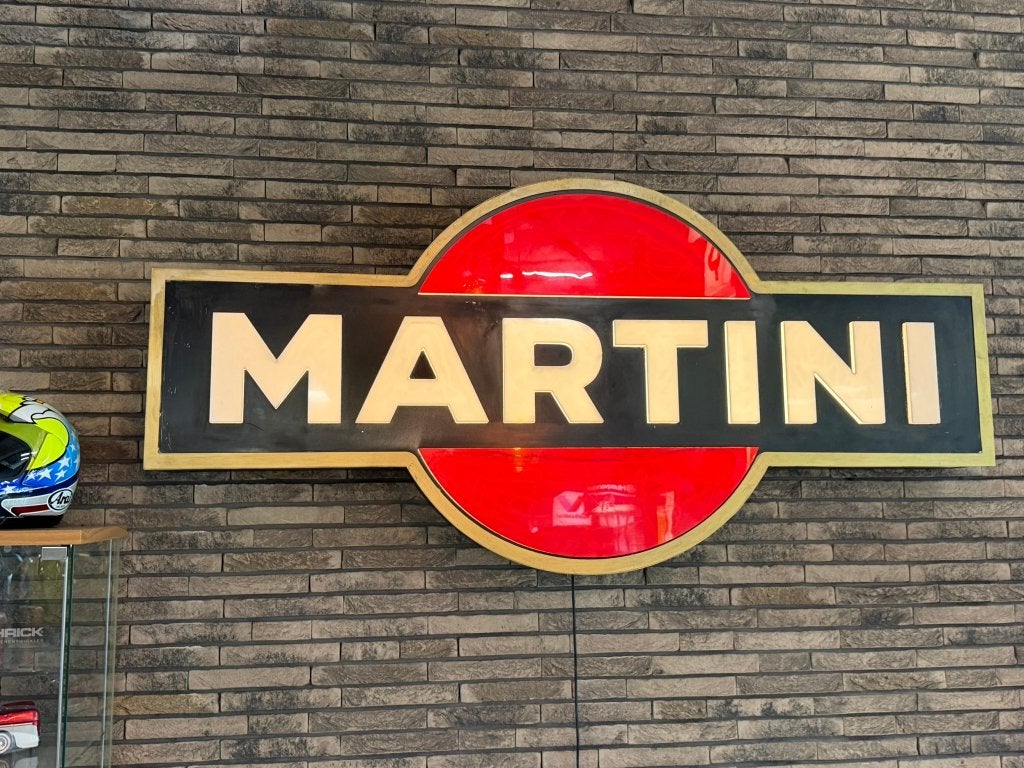 XL Martini reclame bord verlicht uniek mancave collectoritem, Ophalen, Zo goed als nieuw, Info@martini.com, Martini