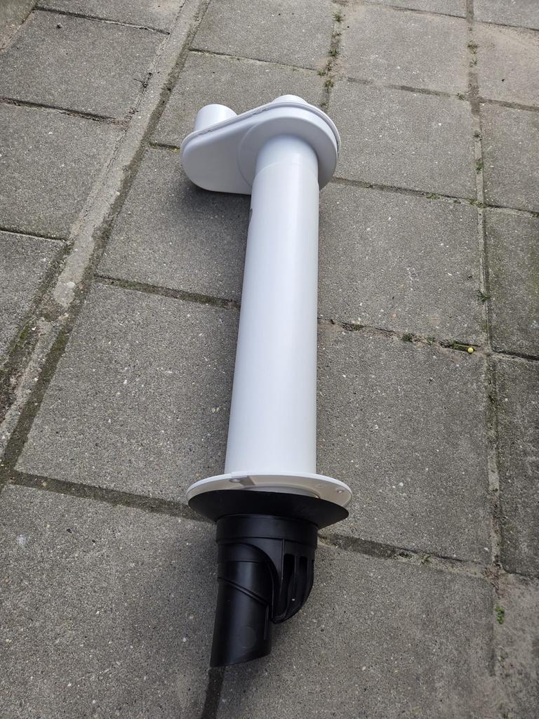 Nieuwe Rookgaspijp Geveldoorvoer, Doe-het-zelf en Verbouw, Ophalen of Verzenden, Nieuw