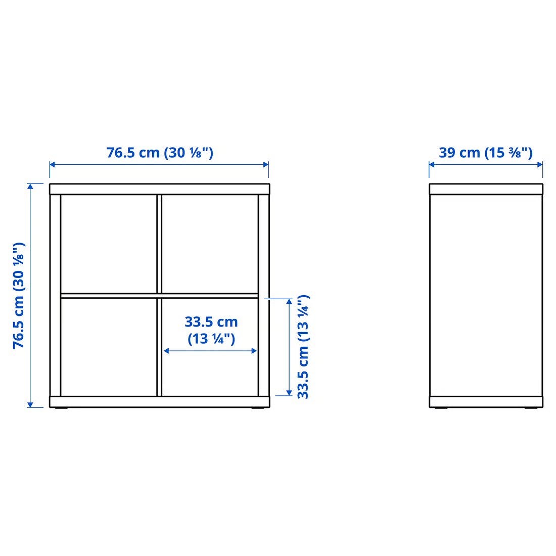 Ikea kallax kastje, Zo goed als nieuw, Minder dan 100 cm, 25 tot 50 cm, 50 tot 100 cm