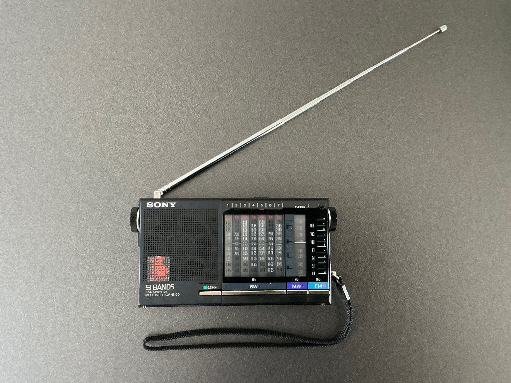Sony ICF-5100 pocket wereldontvanger, Verzenden, Zo goed als nieuw, Wereldontvanger
