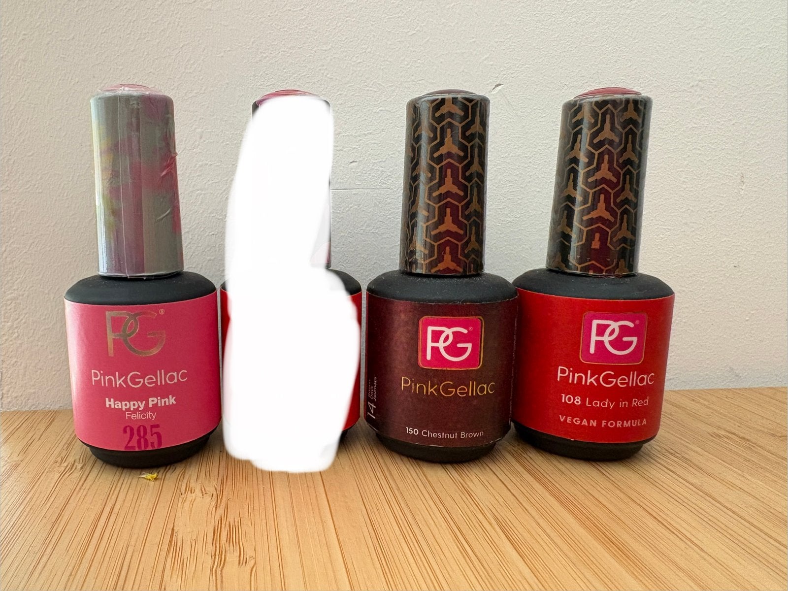 Pink Gellac 150, 108 en 285, Ophalen of Verzenden, Zo goed als nieuw, Rood, Handen en Nagels
