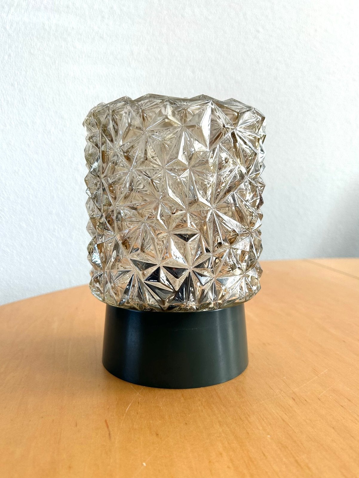 Vintage Corodex glazen lamp, Plafondlamp, 12 cm, E27 (groot), Ophalen of Verzenden