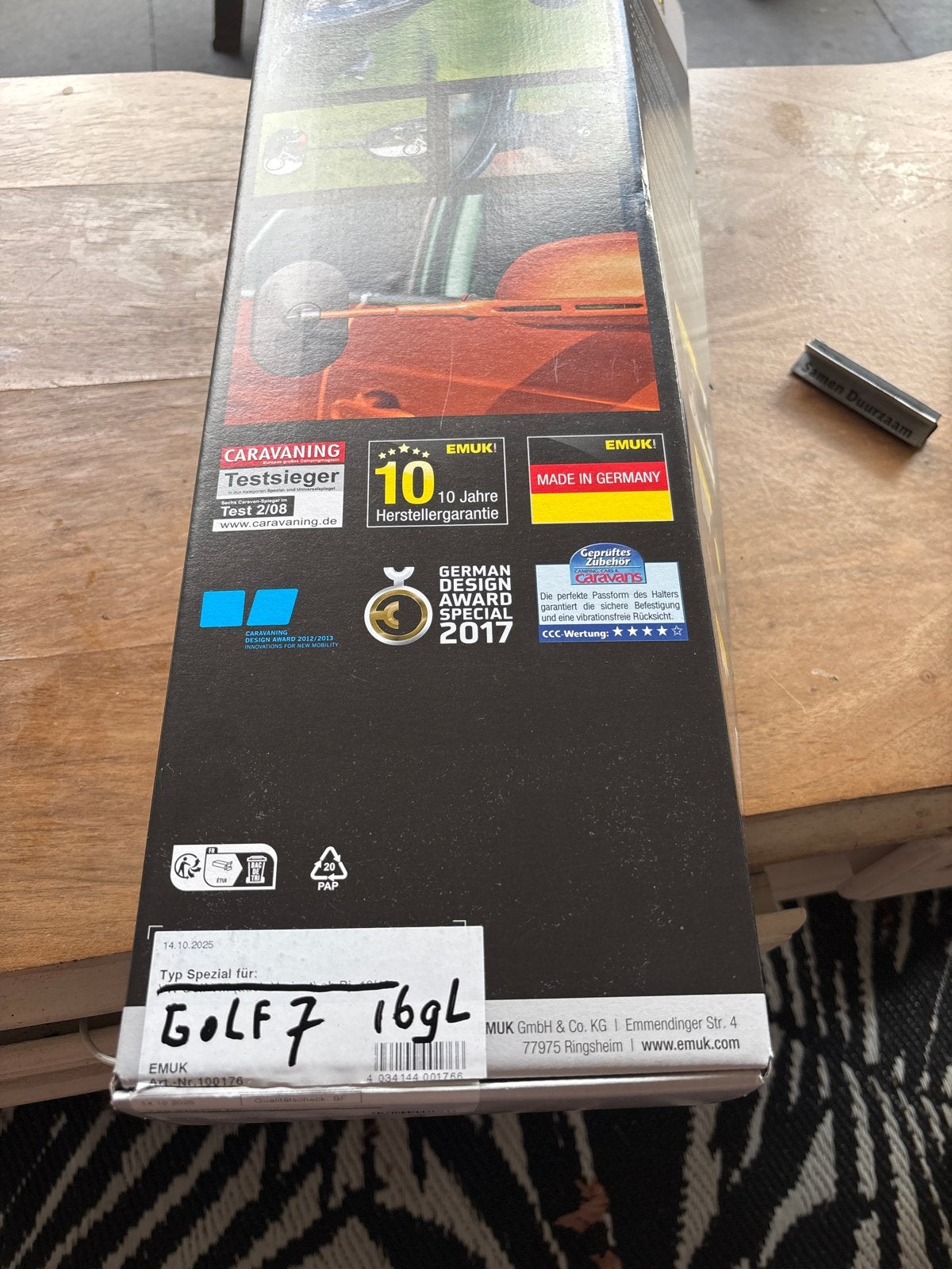 EMUK Caravan spiegels voor VW Golf 7 (16gL), Ophalen of Verzenden, Zo goed als nieuw