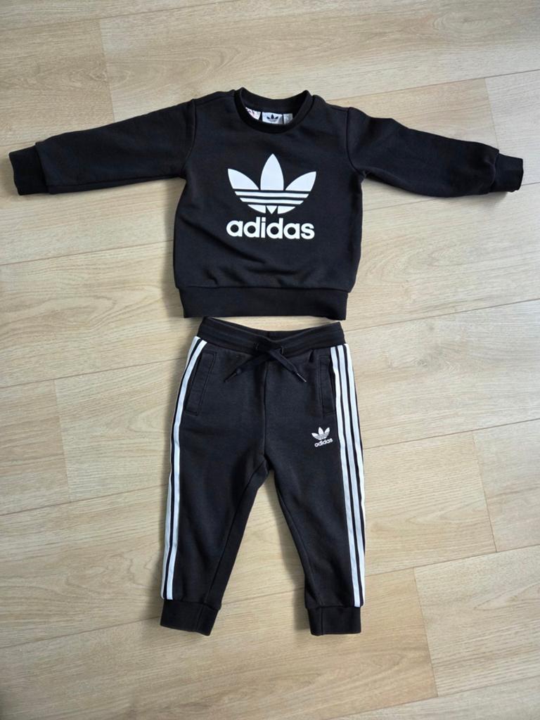 Adidas joggingpak zwart maat 92, Ophalen of Verzenden