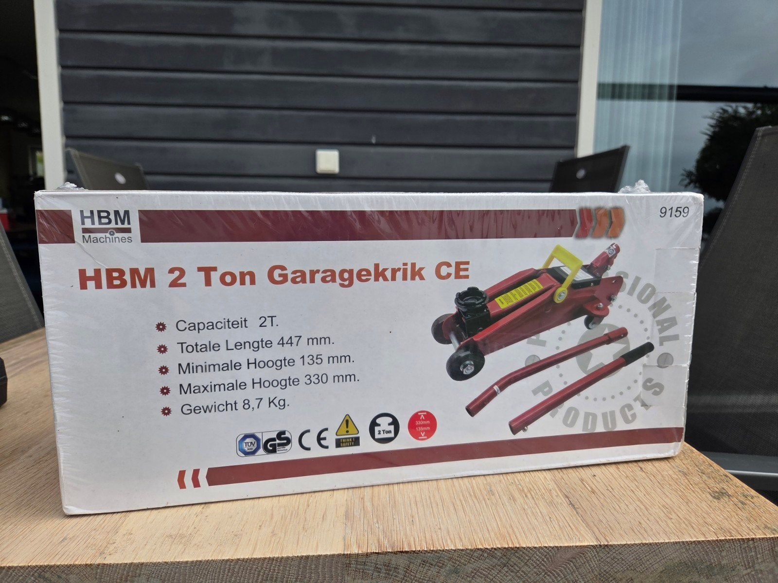 HBM 2 Ton Garagekrik - Nieuw in doos, Ophalen, Nieuw, Hydraulisch, Garagekrik
