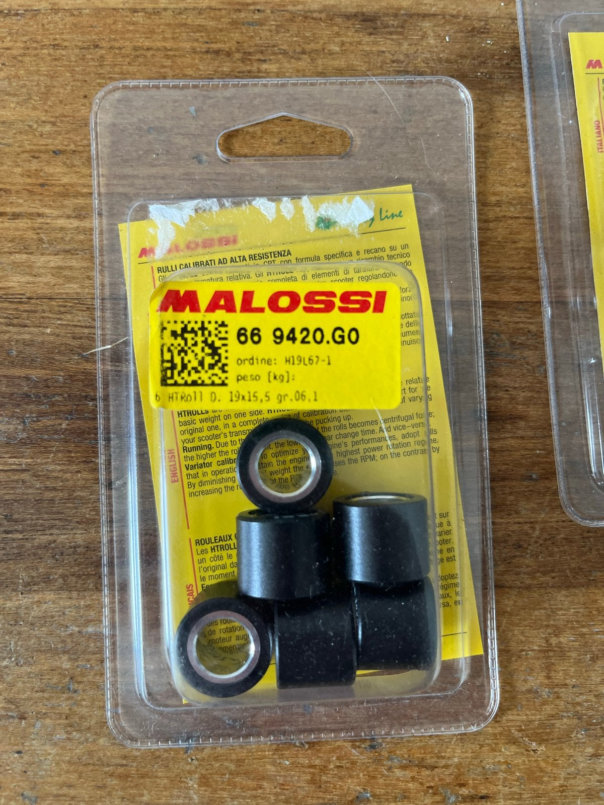 Malossi HTROLL Variateurrollen 19x15,5 gr.06.1, Ophalen of Verzenden, Nieuw, Overige typen