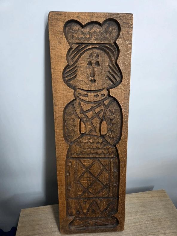 Grote antieke speculaasplank koekjesplank wandbord, Ophalen of Verzenden