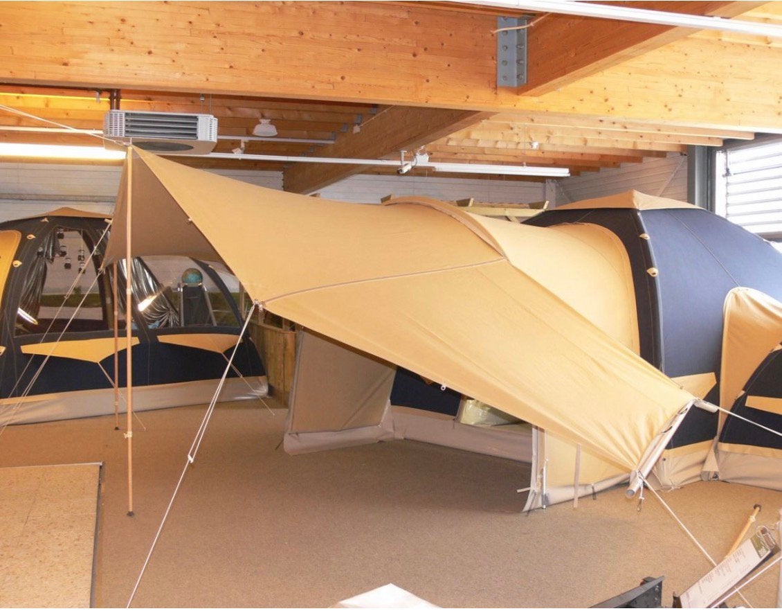 Karsten Tent 300 met combiluifel. 2023 Donkergroen beige, Caravans en Kamperen, Tenten, Ophalen of Verzenden, Zo goed als nieuw
