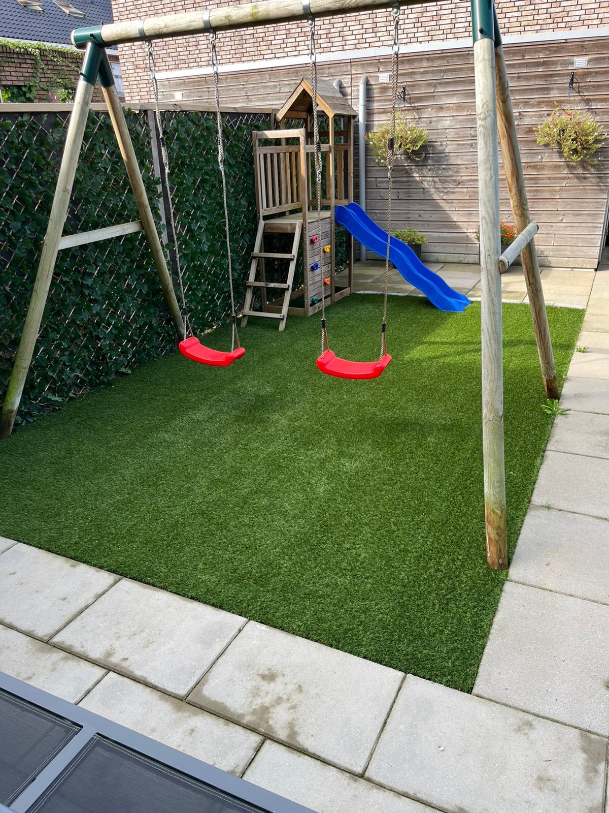 Kunstgras rol van 0,95 x 5,05 meter (4,8 m2) - 40 mm hoog, Ophalen, Nieuw, Minder dan 10 m², Kunstgras