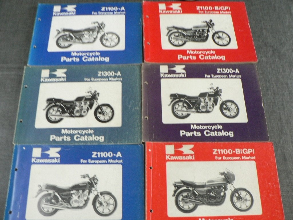 diverse kawasaki z1300 zescylinder six 6 en z1100 boeken, Ophalen of Verzenden, Kawasaki