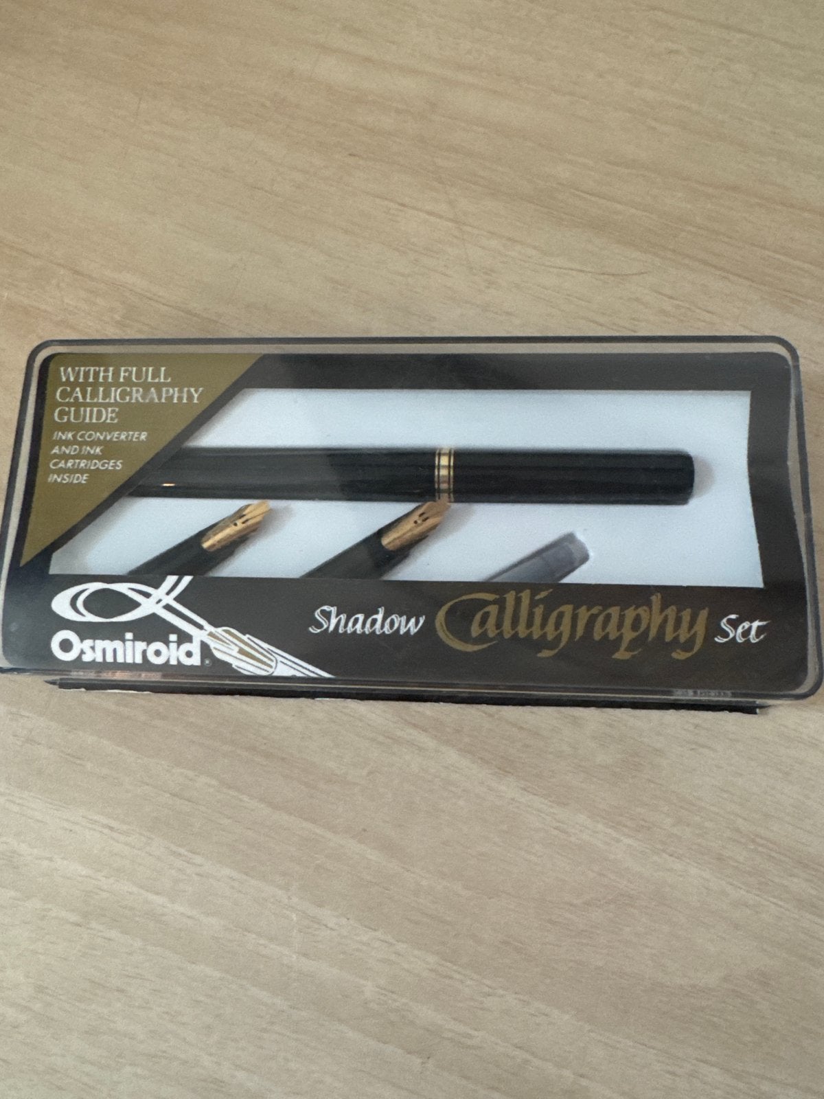 Vintage calligraphy set nieuw in doos, Diversen, Ophalen of Verzenden, Nieuw