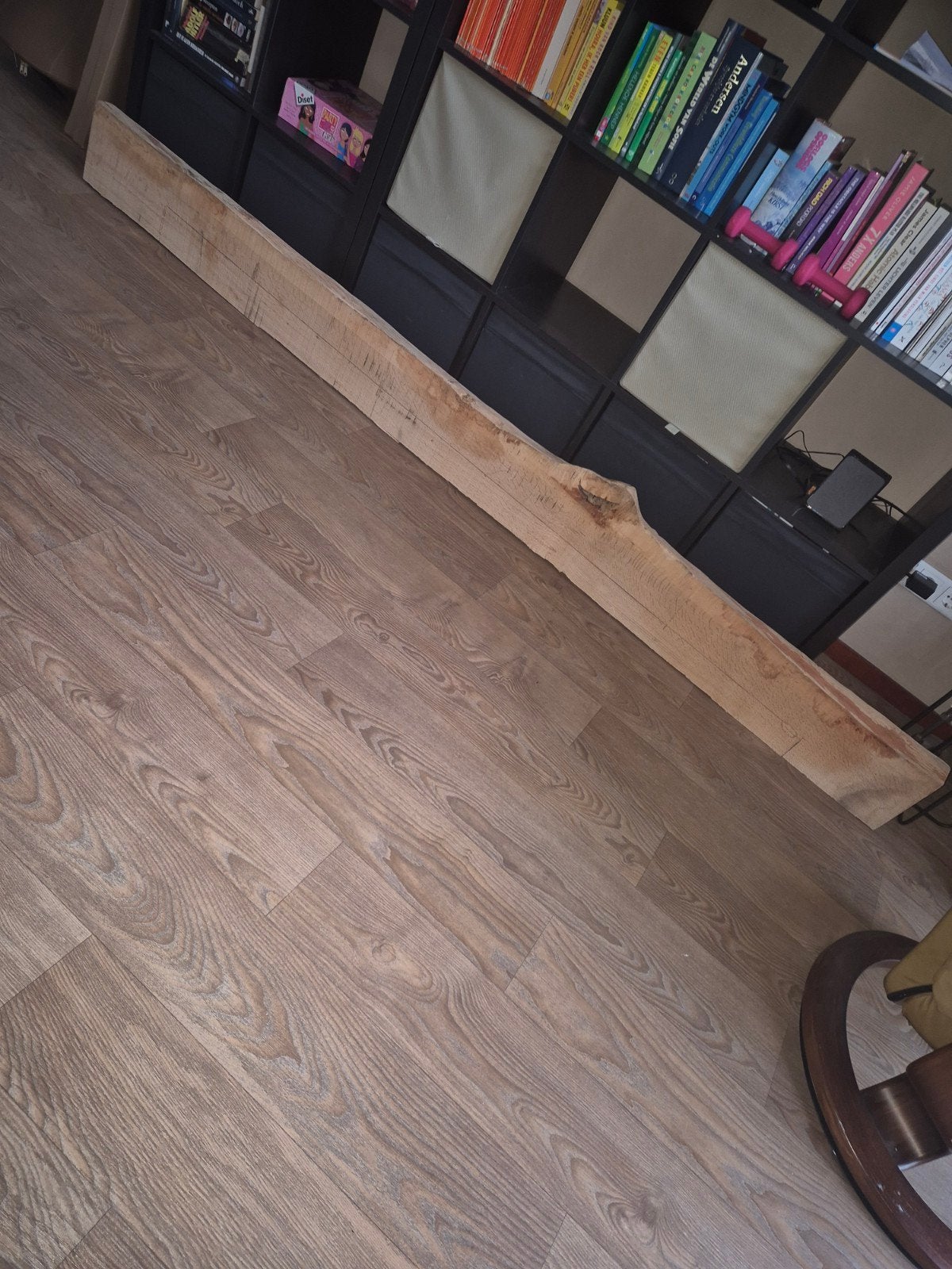 Houten balk 250x20x6 cm eiken, Ophalen, Gebruikt, 250 tot 300 cm, 50 mm of meer