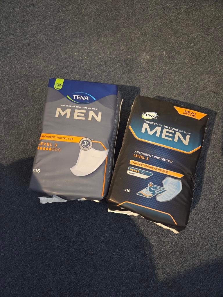 Tena men level 3, nieuw 20 pakken van 16 stuks, Ophalen, Nieuw