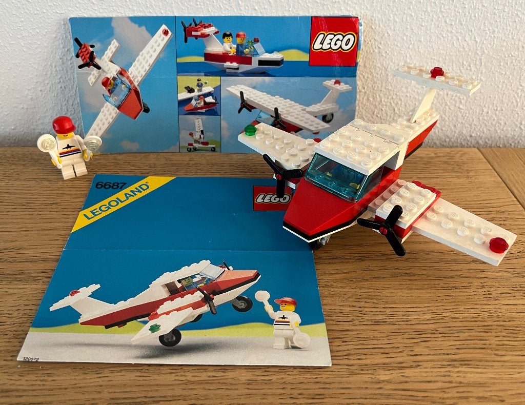 Retro Lego 6687 Vliegtuigje Legoland, Gebruikt, Lego, Inclusief instructies, Ophalen of Verzenden