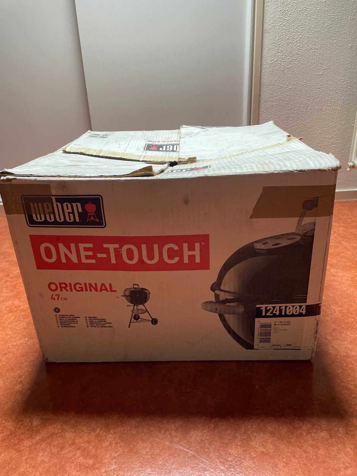 Weber One-Touch Original Houtskoolbarbecue 47 cm, Tuin en Terras, Ophalen, Gebruikt