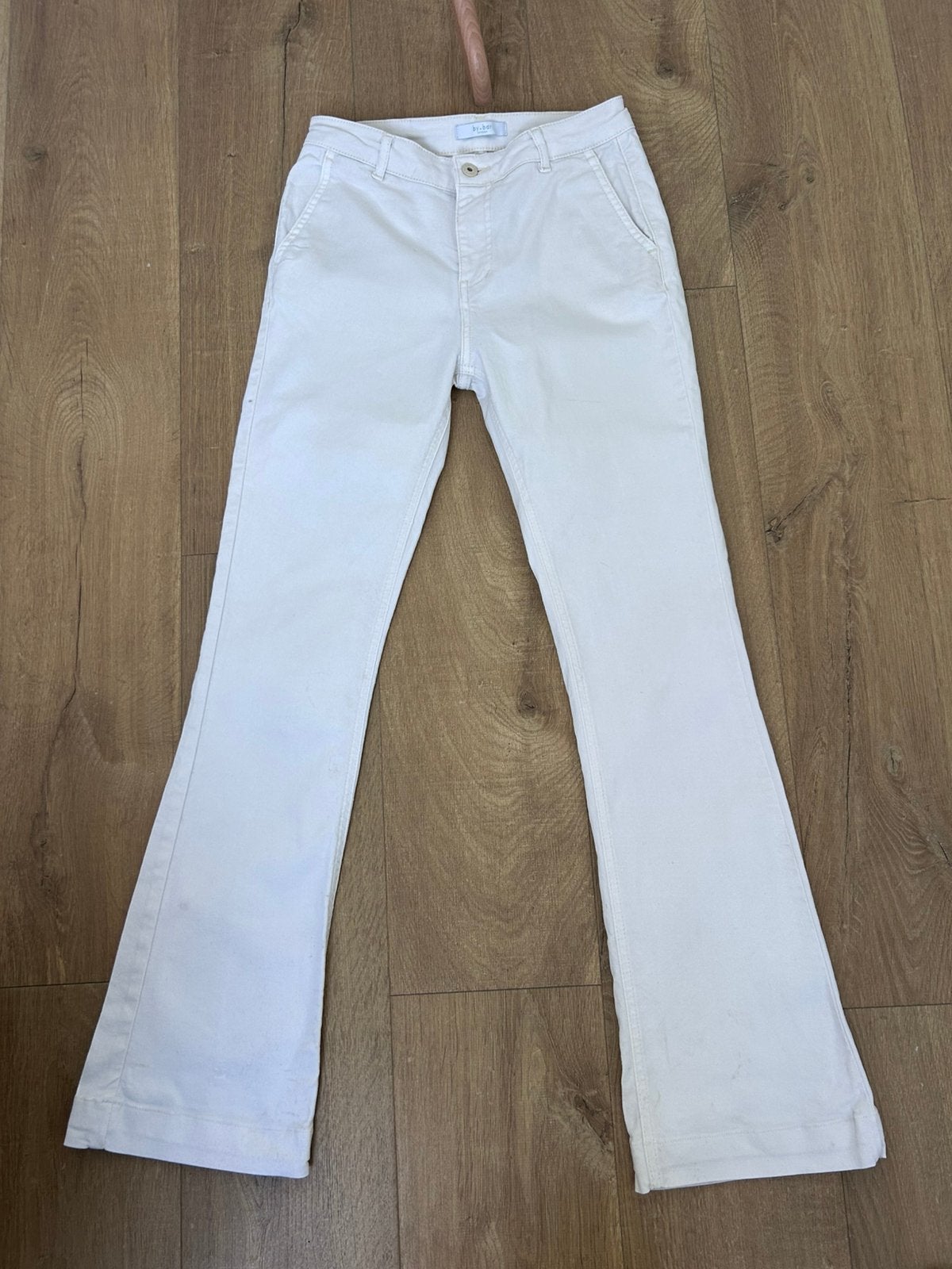 By-bar witte flared jeans maat S, Wit, Ophalen of Verzenden, Zo goed als nieuw, Maat 36 (S)