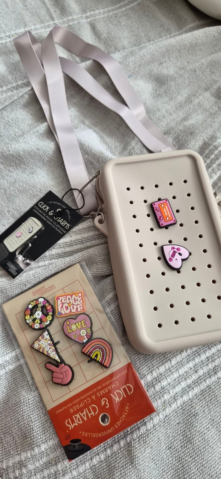 Click & Charms Telefoonhoesje met verwisselbare bedels