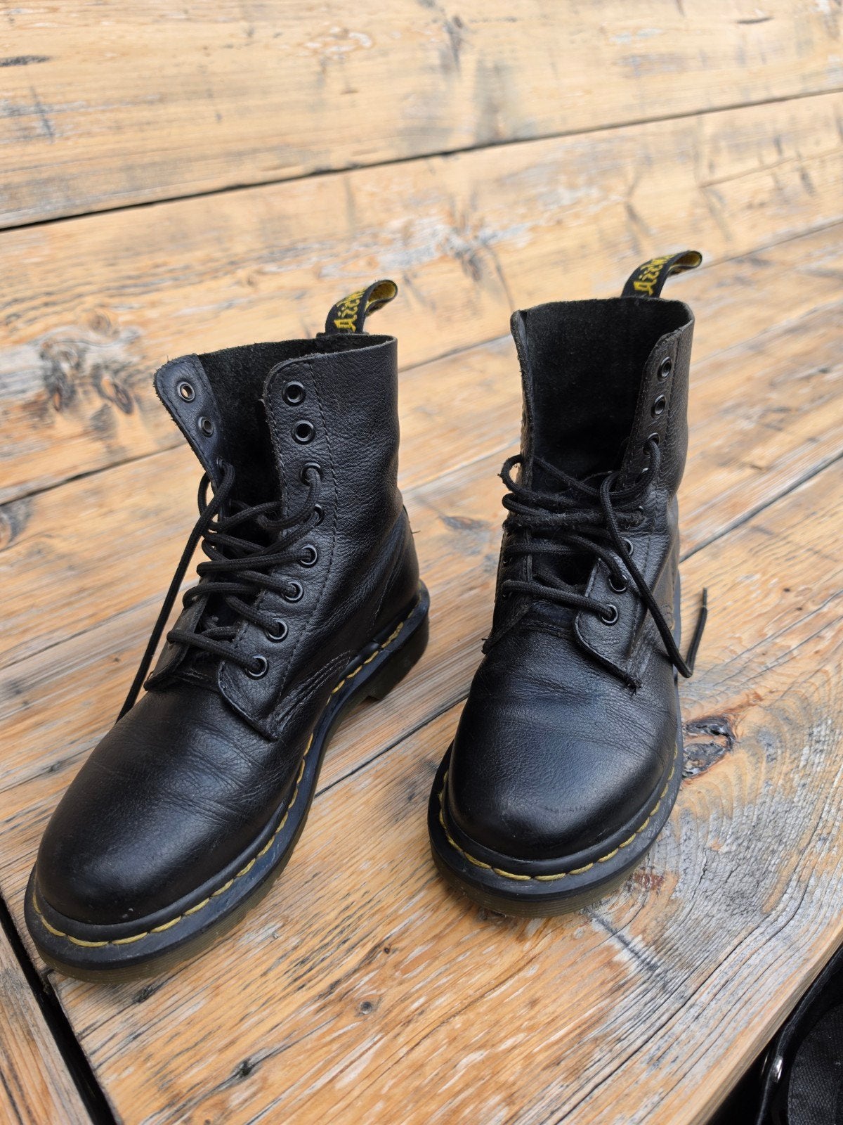 Dr. Martens 1460 Pascal Virginia Leer Zwart Maat 36, Kleding | Dames, Zwart, Lage of Enkellaarzen, Ophalen of Verzenden, Dr. Martens