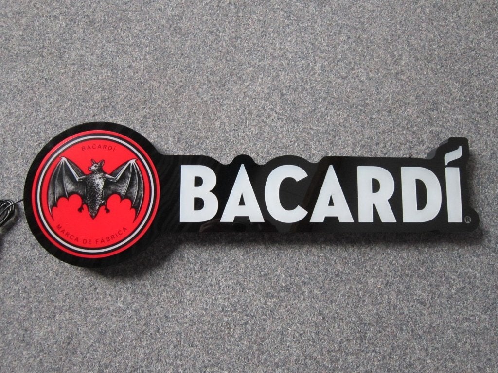 BACARDI LED LICHTRECLAME, Verzamelen, Merken en Reclamevoorwerpen, Ophalen, Nieuw, Lichtbak of (neon) lamp