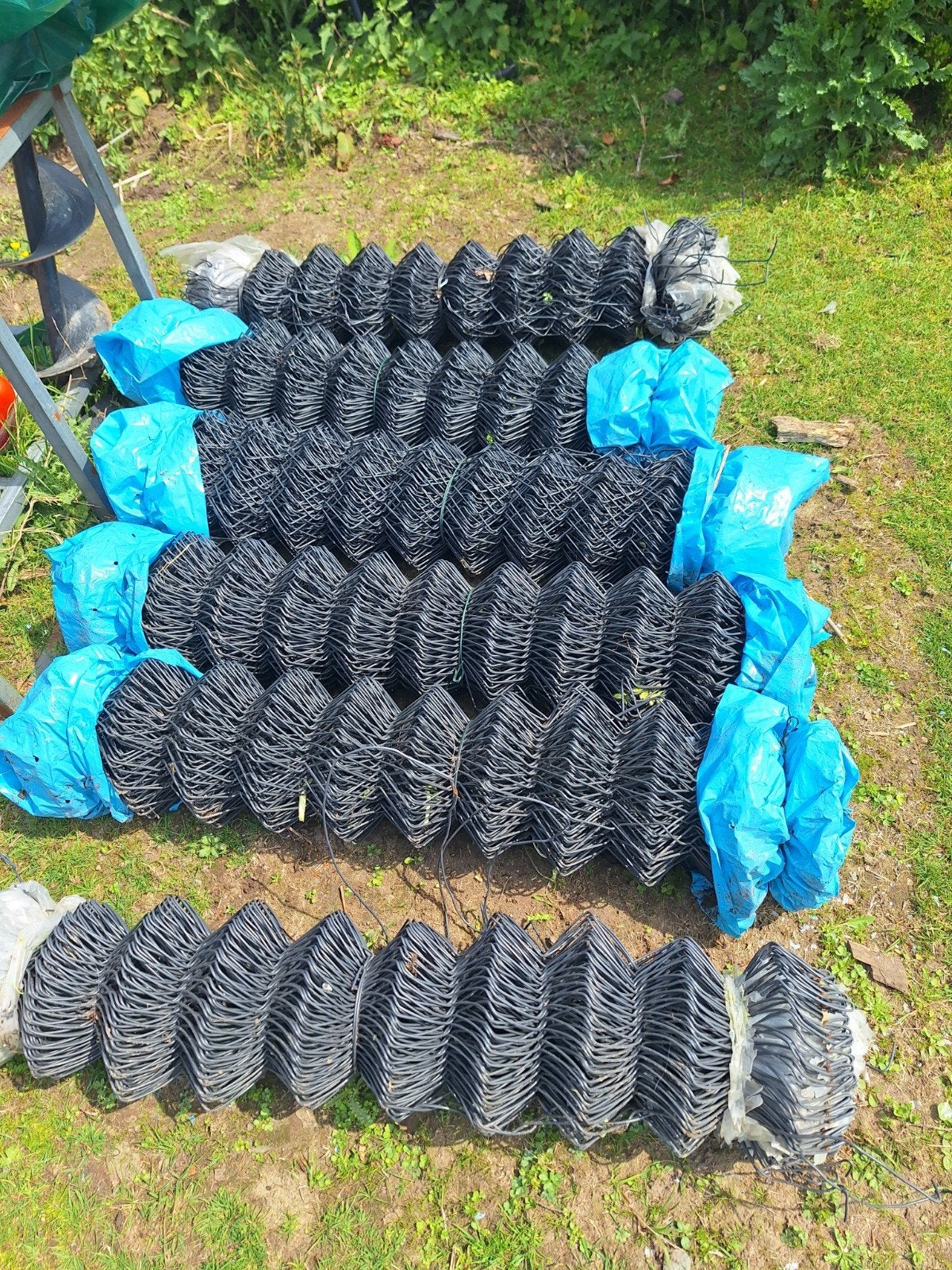Gebruikt gaas voor hekwerk - 15 meter lang, 1 meter hoog, Ophalen of Verzenden, Gebruikt, 10 tot 20 meter, Gaas