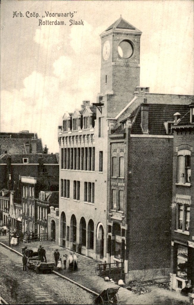 Rotterdam - Arb. Coöp. Voorwaarts - Slaak, Verzamelen, Ansichtkaarten | Nederland, Ophalen of Verzenden, Voor 1920, Gelopen, Zuid-Holland