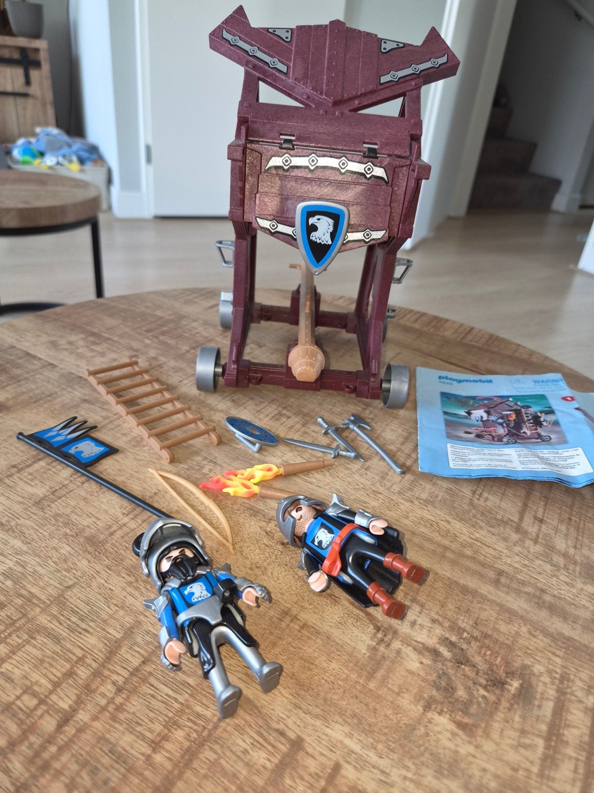 Playmobil 6628 ridders en stormram, Complete set, Voertuig, Ophalen of Verzenden, Zo goed als nieuw
