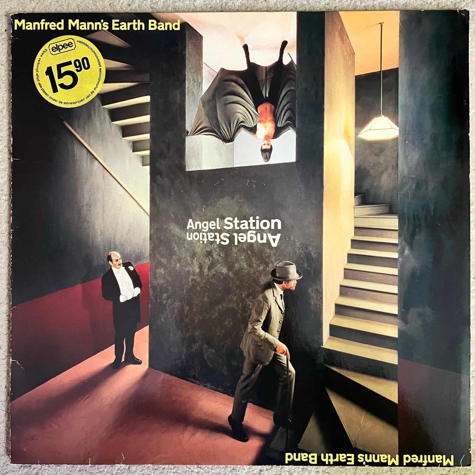 Manfred Mann's Earth Band - Angel Station LP (1979), LP, Gebruikt, Pop, Ophalen of Verzenden