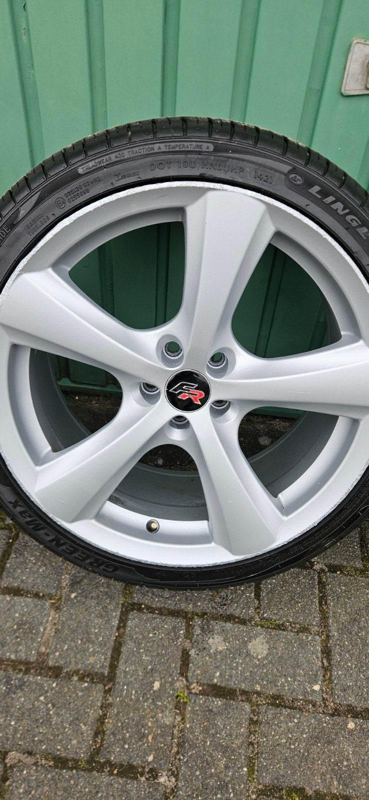 Velgen en banden 5x100 et35 j-waarde 18, Ophalen, 18 inch, Gebruikt, Banden en Velgen