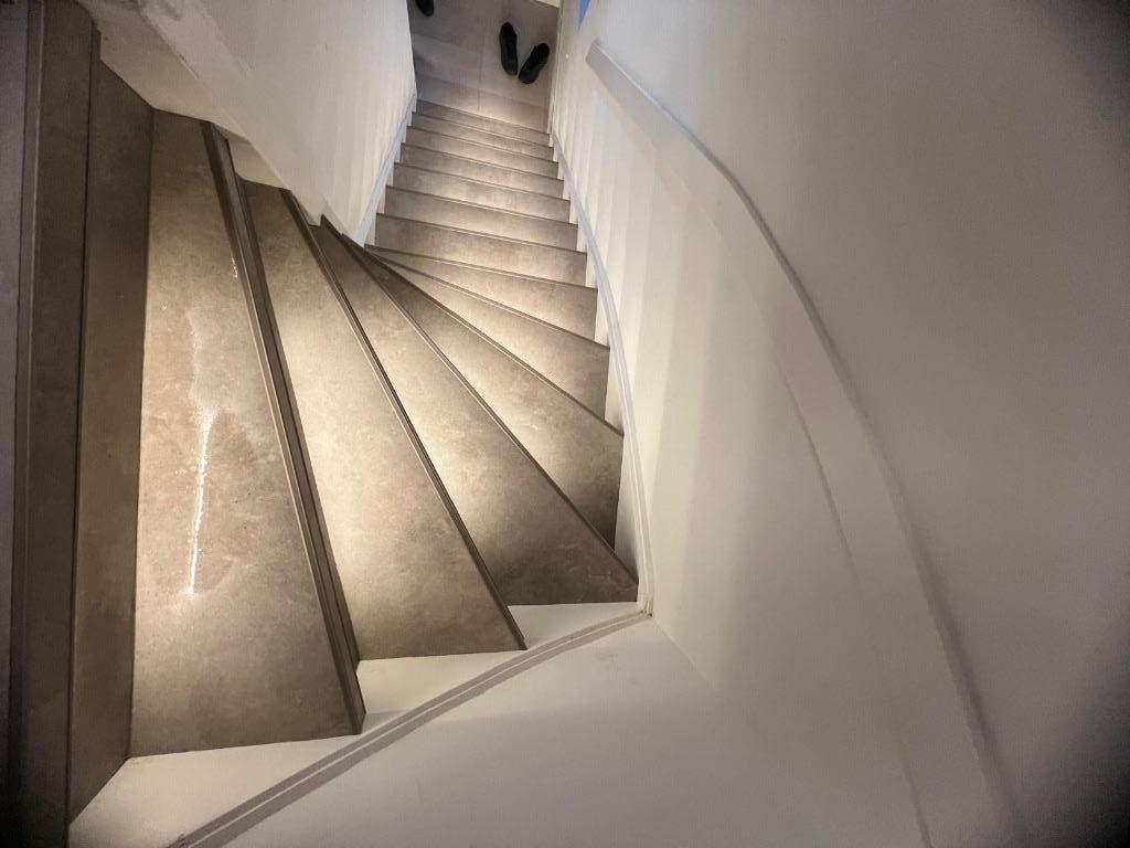 Pvc traprenovatie, Huis en Inrichting, Stoffering | Vloerbedekking, Traprenovatie, Nieuw, Ophalen of Verzenden, Crème