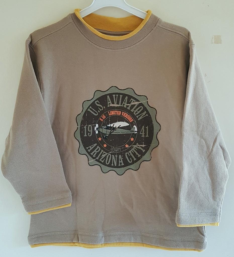Beige jongens sweater maat 116 NIEUW (0075) a, Kinderen en Baby's, Kinderkleding | Maat 116, Palomino, Trui of Vest, Nieuw, Ophalen of Verzenden