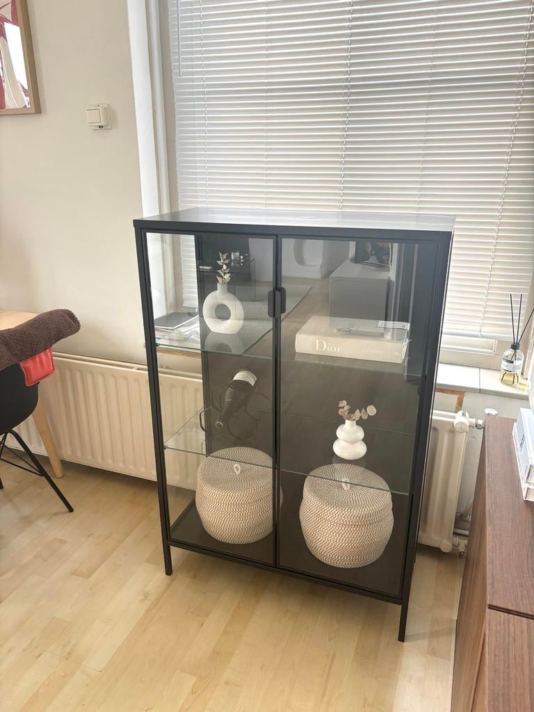 Ikea Rudsta Vitrinekast (80x37x120), Huis en Inrichting, Ophalen, Gebruikt, 100 tot 150 cm, 50 tot 100 cm