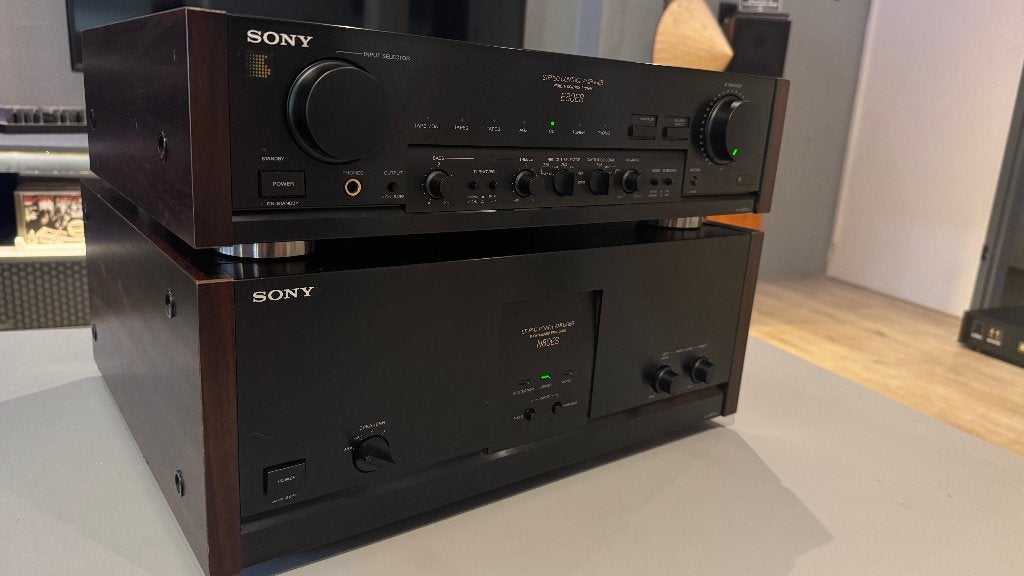 Sony TA-N80ES en TA-E80ES, Ophalen, Zo goed als nieuw, Sony, 120 watt of meer