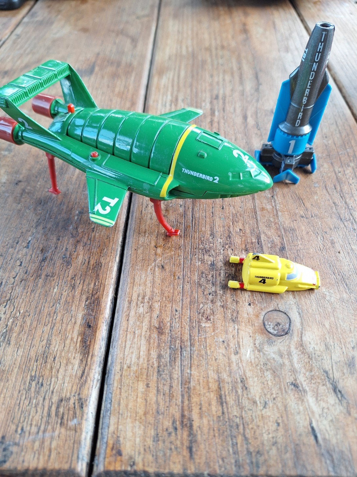 Thunderbirds 1, 2 en 4 speelgoedset, Ophalen of Verzenden, Gebruikt, Jongen of Meisje